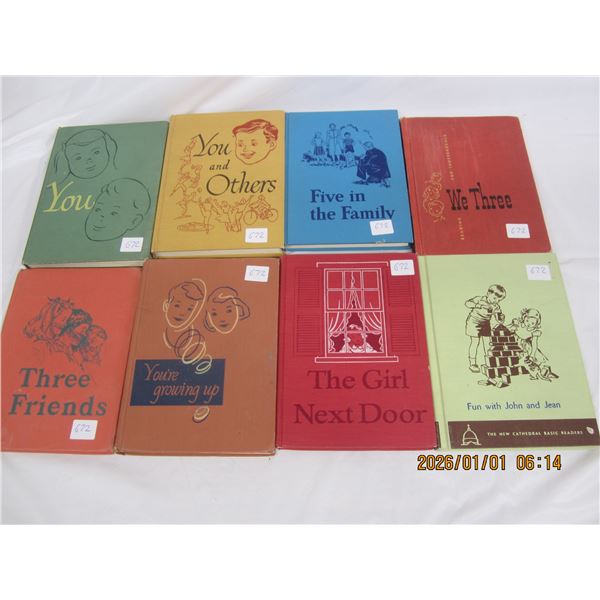 . Lot of 8 Vintage Child's Readers  for School Learning