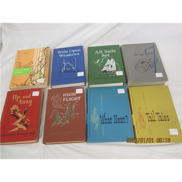 Lot of 8 Vintage Child's Readers for School Learning