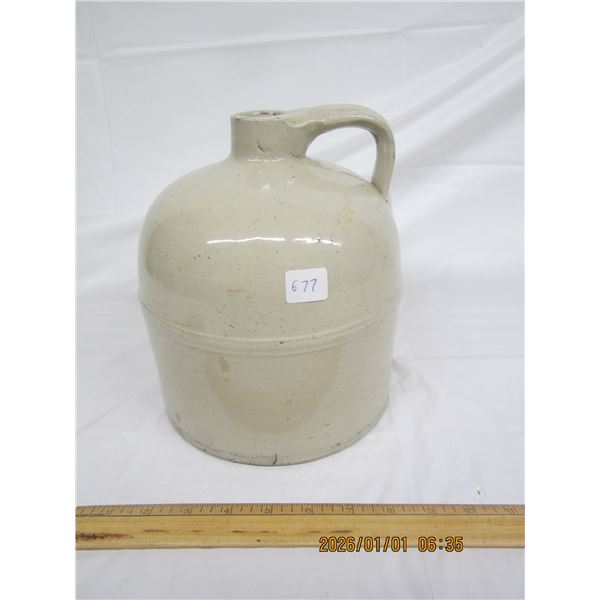 Large Antique Whisky Crockery Jug No Cracks or Chips