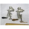 Image 4 : 2 Antique Meat Grinders in Good Shape