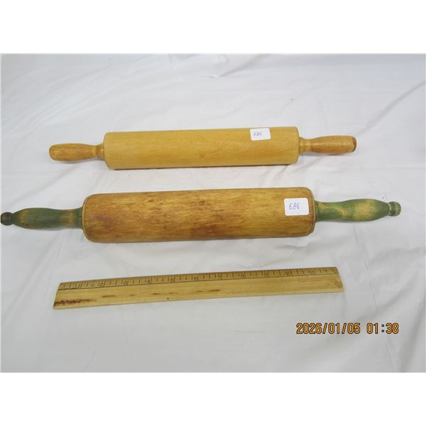 2 Antique Rolling Pins