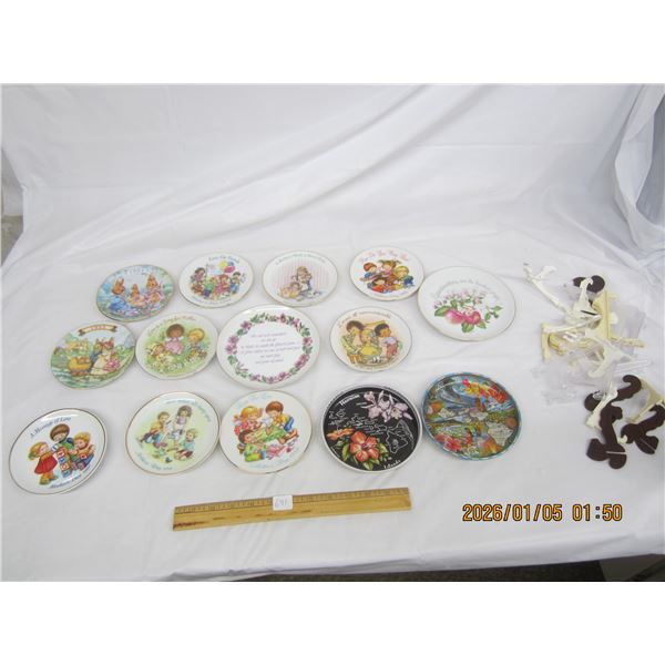Lot of Mini Collectors Plates with Stands