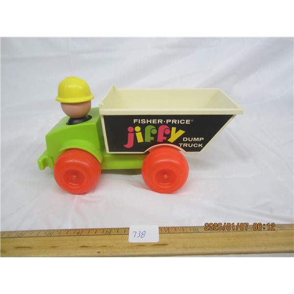 Vintage Fisher Price Jiffy Dump Truck