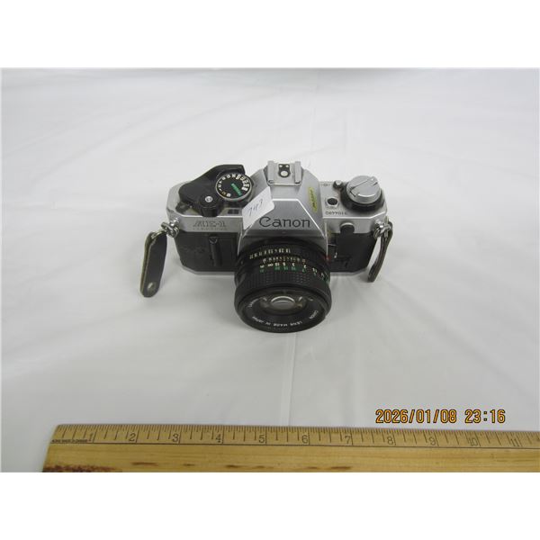 Vintage Canon A E-1 35 mm Camera with Lens