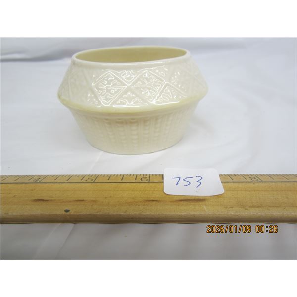 Antique Belleek Irish China Mini Jar Rare Item in Great Shape