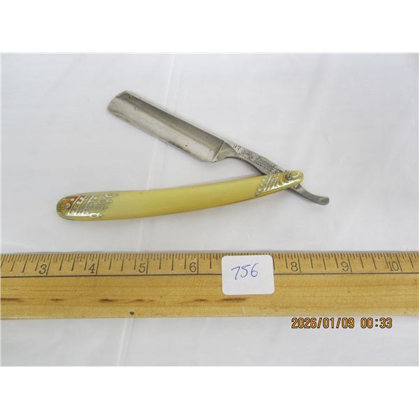 Antique Fancy  Straight Razor Good Condition
