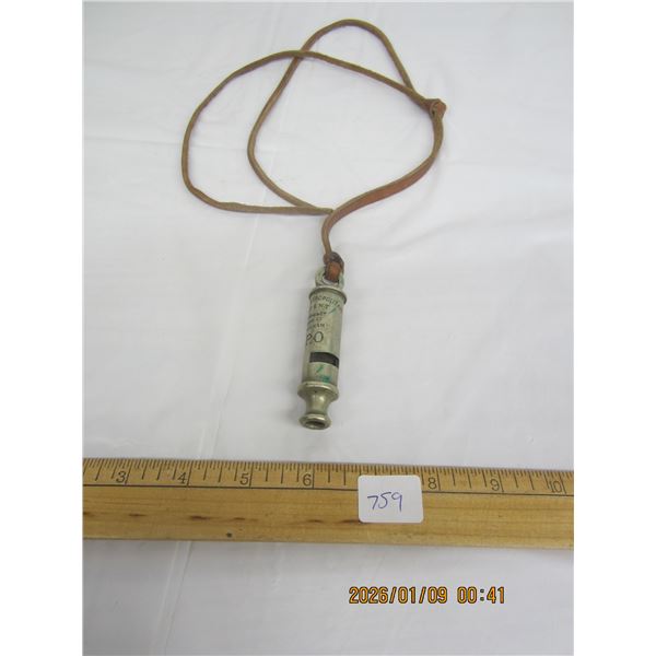 Antique The Metropolitan British Whistle