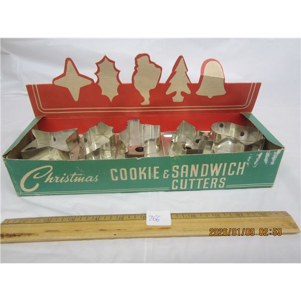 Antique Christmas Cookie Cutters with Original Display Box