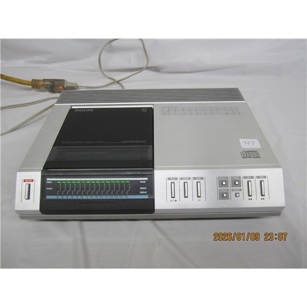 Rare Philips CD 101 1st Generation Compact Disc Player in Good Condition