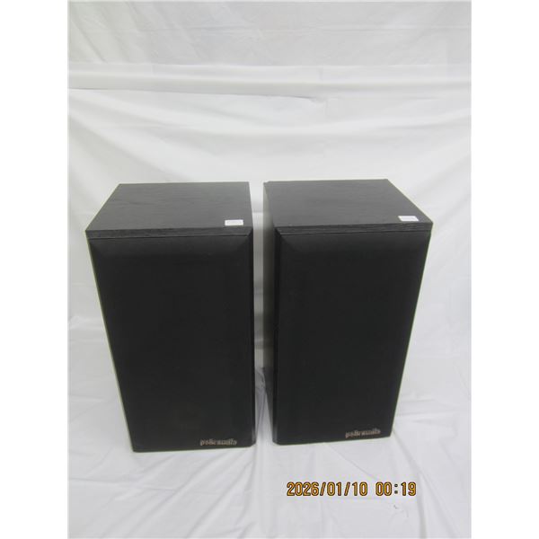 Vintage Polk Audio Bookshelf Speakers in Good Condition