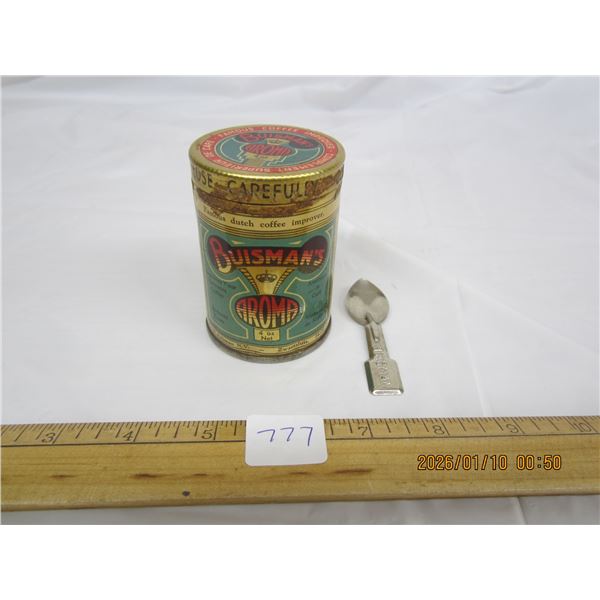 Mini Busiman's Aroma Coffee Can 4 Oz. With Spoon