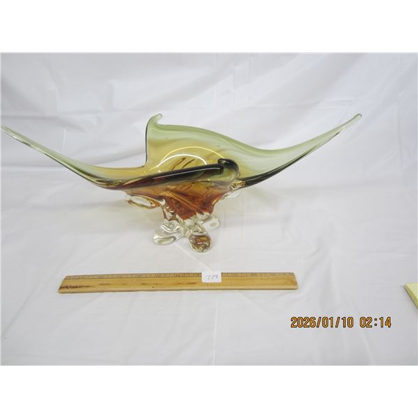 Large Piece of Chalet Glass Good Condition 19 inches Long 8 inches Wide