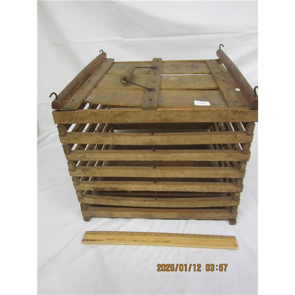 Antique Wooden Egg Crate