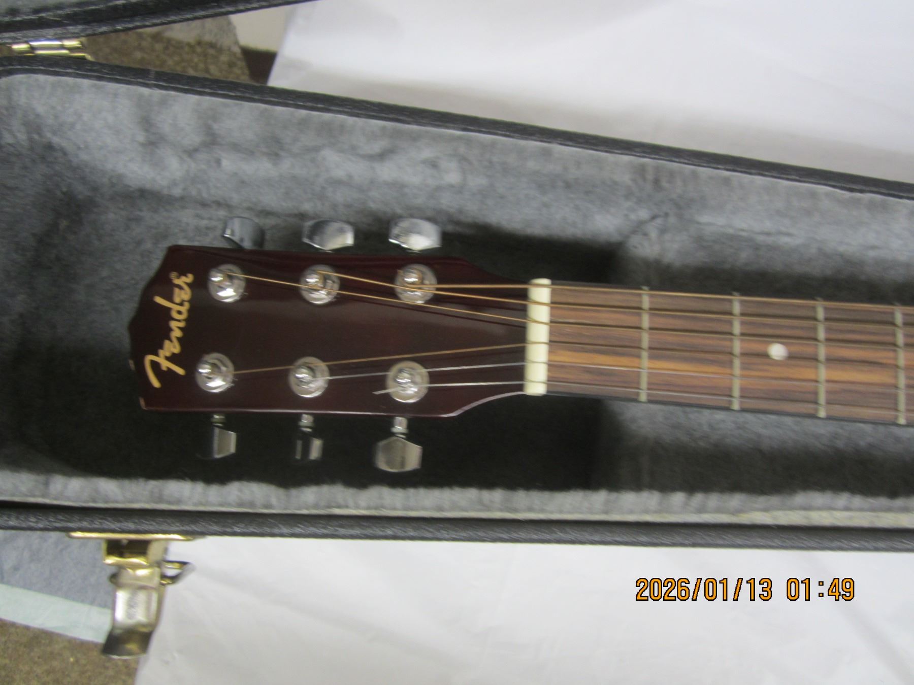 Vintage Fender Guitar Acoustic FH-100 with Case Very Good Condition ...