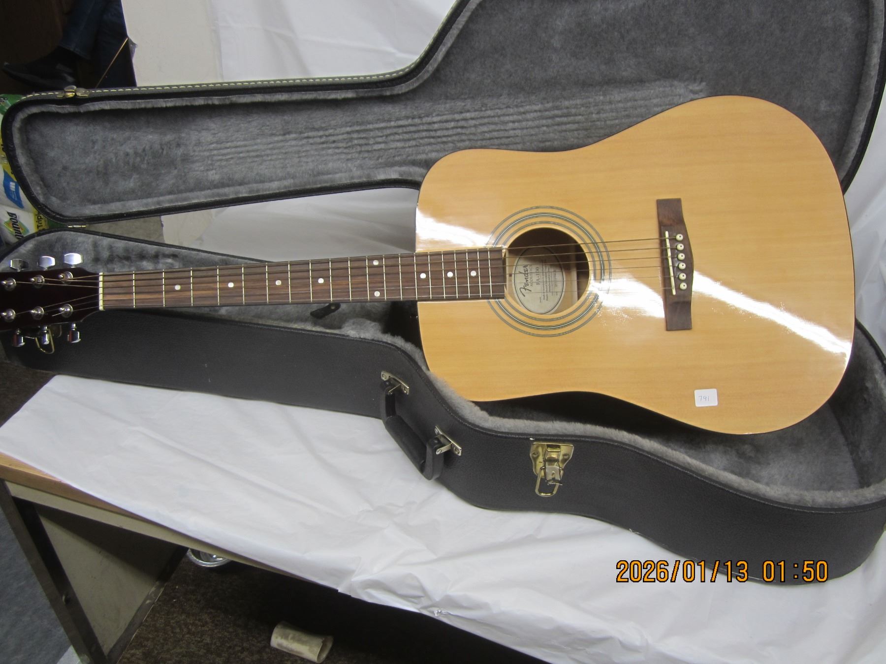 Vintage Fender Guitar Acoustic FH-100 with Case Very Good Condition ...