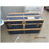 Image 1 : Antique Blue Steamer Trunk