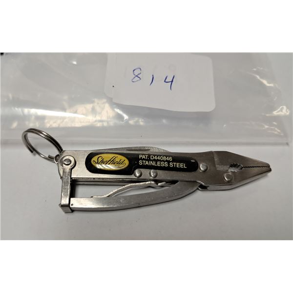 small stainless Leatherman, 3"