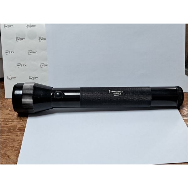 super LED flashlight with 9 LEDs new never used, 12" long