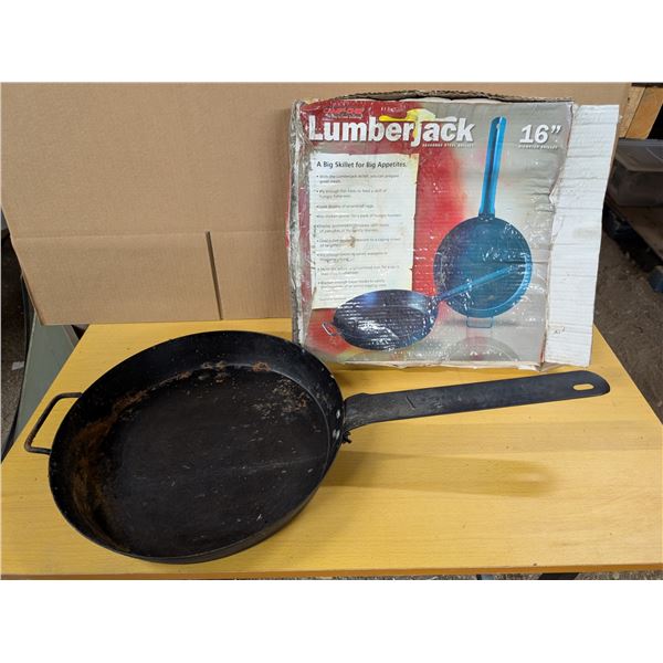 Lumberjack steel 16" skillet