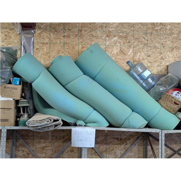 3- 50"w foam rolls
