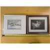 Image 1 : 2 paintings in frames- with about the artist