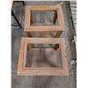 Image 2 : 2 table top end tables- missing glass