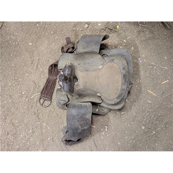 Vintage horse western saddle