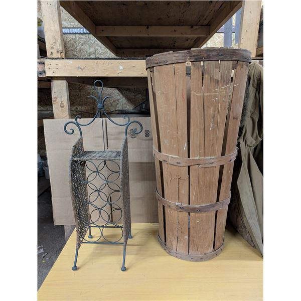 Banana basket and wine stand- 36" by 34"