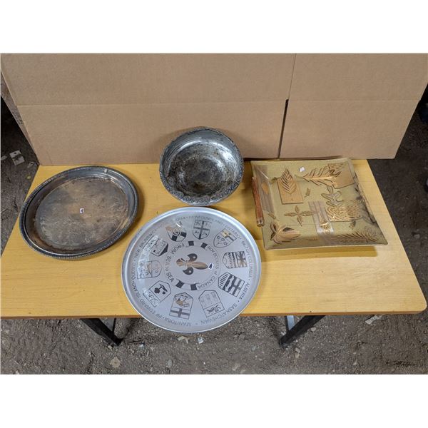 Silver plated dishware