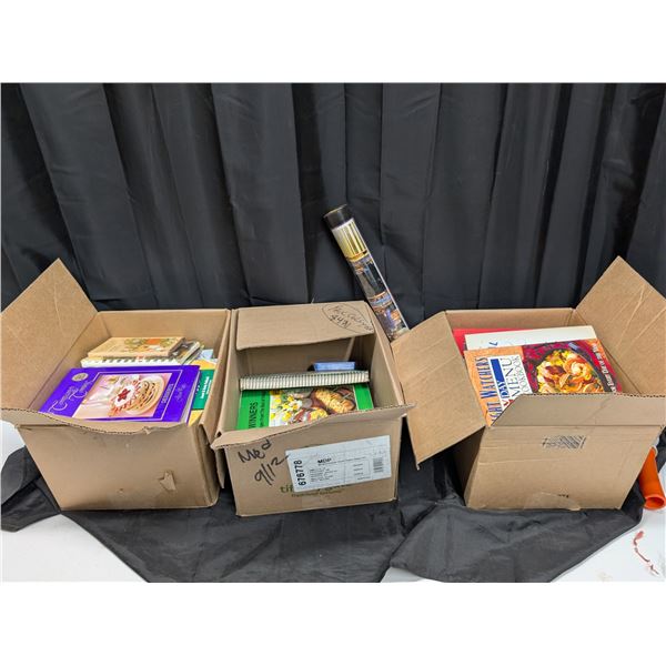 Lot of Boxes full of Cook Books
