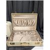 Image 2 : (2) Vintage Suitcases w/ Travel Books, Cook Books, and etc.