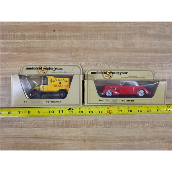 2 Yesteryear diecast cars- sealed