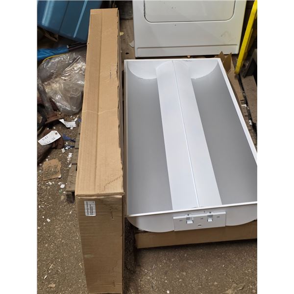 2 Fluorescent light fixtures-4ft by 2ft- new