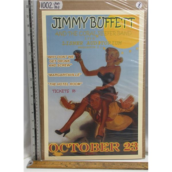 Jimmy Buffet Concert Poster