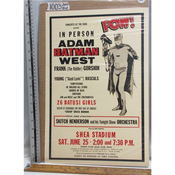 Adam Batman West Concert Poster