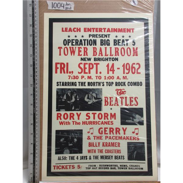 Operation Big Beat 5 Tower Ballroom Concert Poster