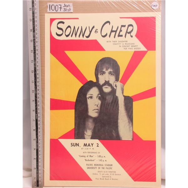 Sonny and Cher Concert Poster