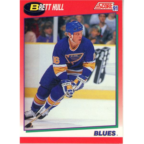 1991-92 Score Brett Hull #1 Hockey Card