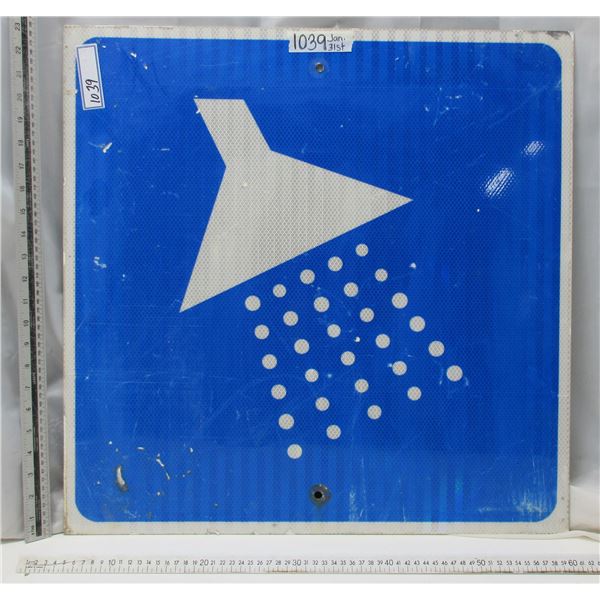 Showers Ahead Highway Sign