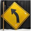 Image 2 : Curve Ahead Highway Sign