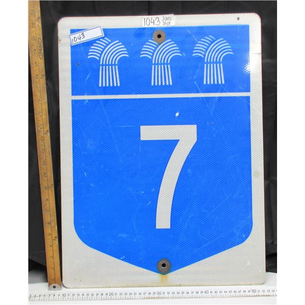 #7 Saskatchewan Highway Sign