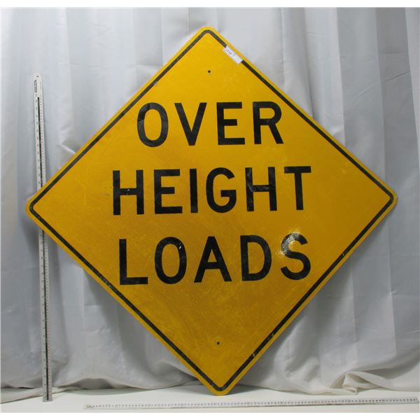 Over Height Loads Highway Sign