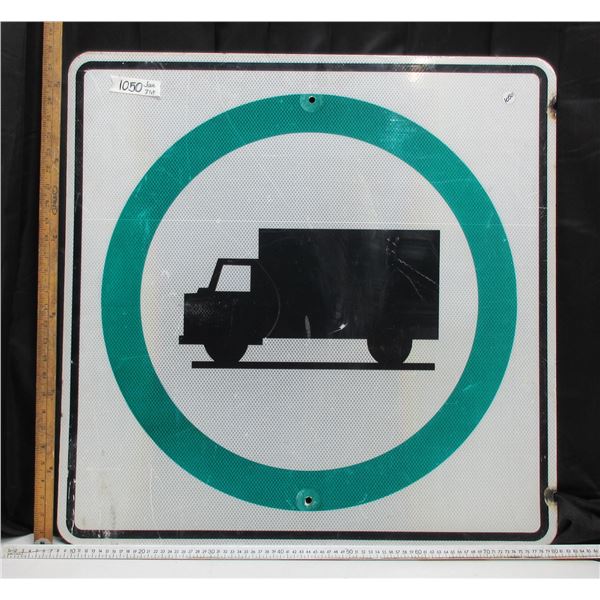 Truck Route Highway Sign