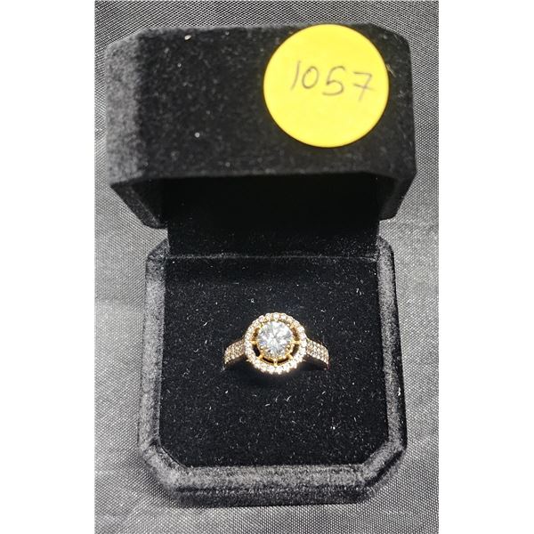 NEW 18K Gold Plated 1.0ct (CZ) Luxury Ring