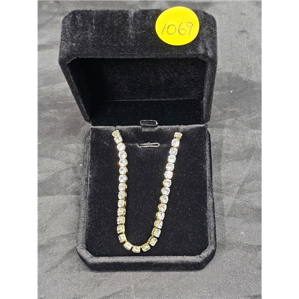 NEW 14K Gold Plated (CZ) Tennis Bracelet
