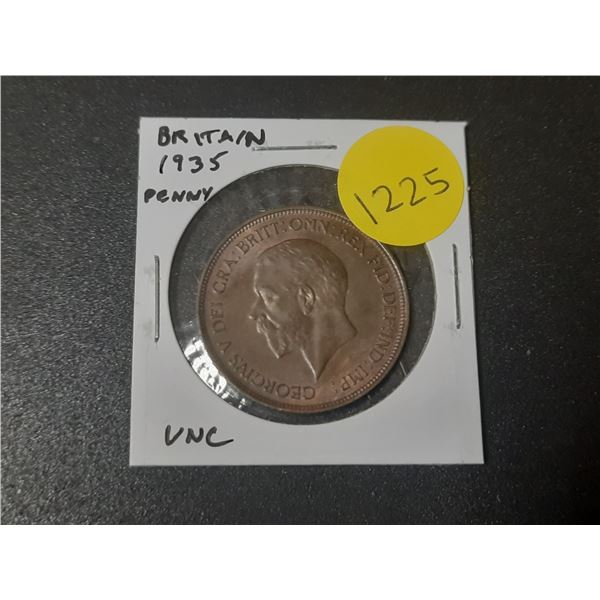 Great Britain. 1935 1 Penny. Uncirculated. Nice.
