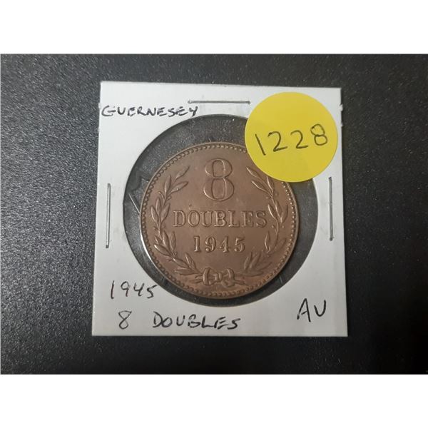 Guernsey. 1945 8 Doubles. Commemorates the end of World War II. AU.