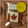 Image 1 : Large Colorized Canadian Flag pin. Unc.