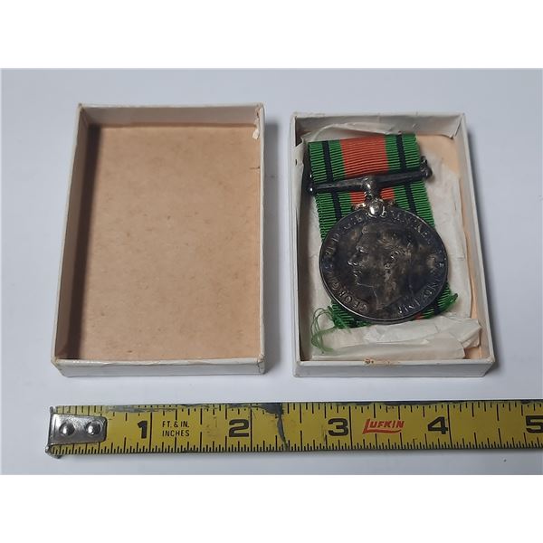 Canadian Defense Medal. Housed in its original box.
