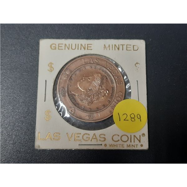 1898 Las Vegas Nevada Good Luck medal. Unc.